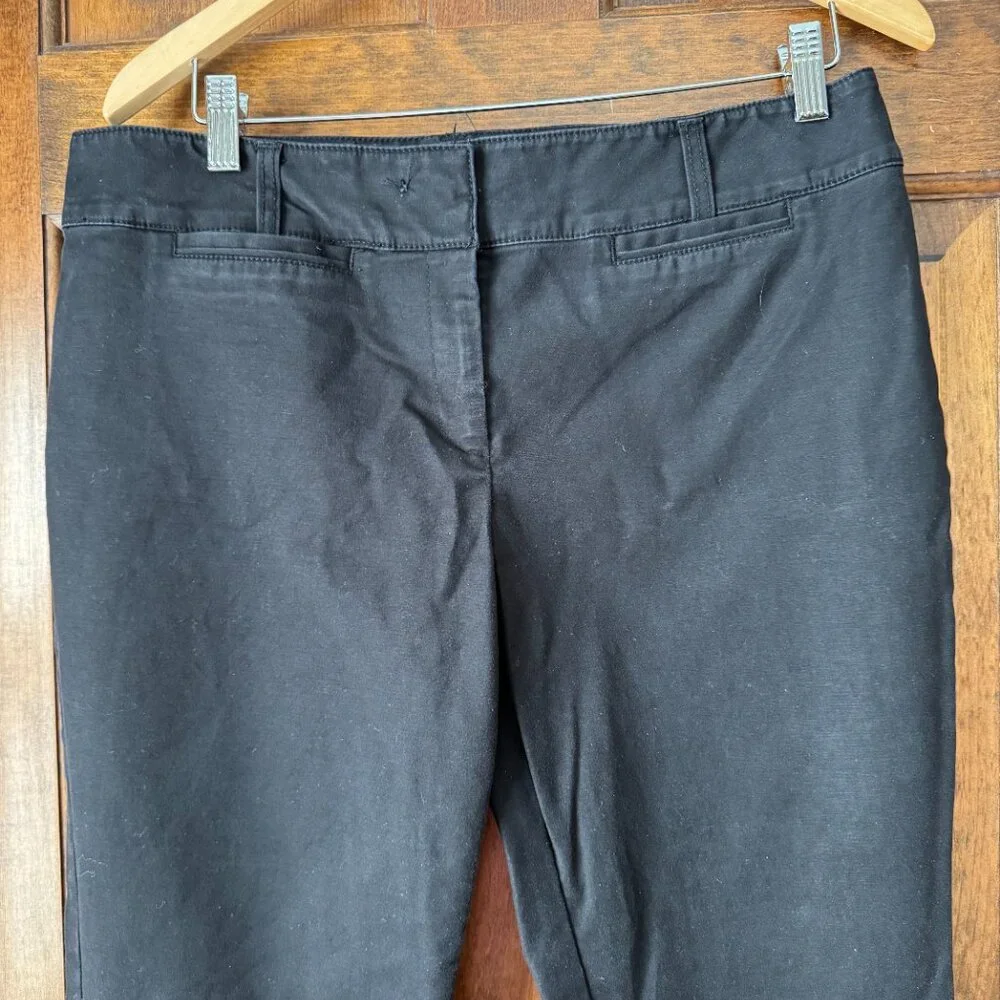 #2 White House Black Market Black Straight Leg Pants Size 12R